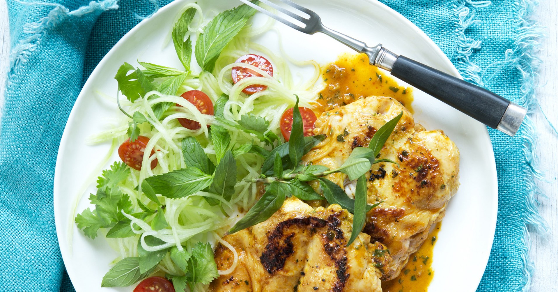 Thai BBQ Spatchcock Recipe | myfoodbook | How to cook spatchcock on BBQ